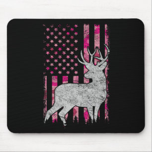 Vrouwen Meisjes Patriottisch Roze Camo USA Vlag He Muismat