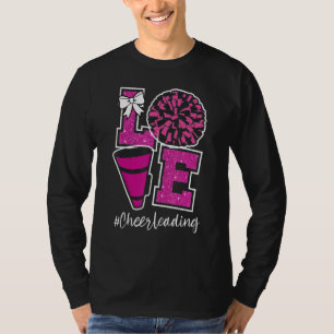 Vrouwen Meisjes Schattig Lief Cheerleader Cheerlea T-shirt