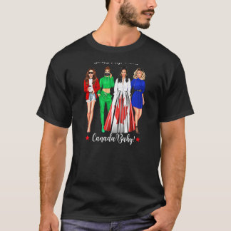 Vrouwen Meisjes Trip Canada Vakantie Vrouw Bachero T-shirt