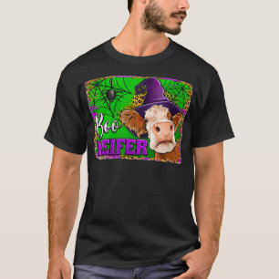Vrouwen melkkoe Boe Vaarskalf Grappige Halloween B T-shirt
