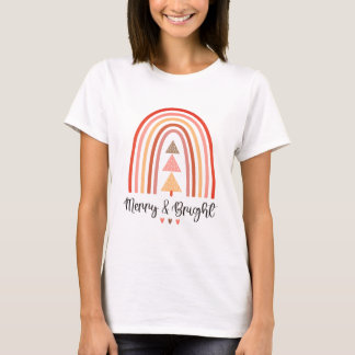 Vrouwen Merry & Bright Christmas T-shirt
