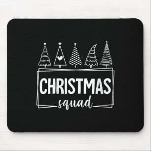 Vrouwen Merry Christmas Squad Tree Kerstman Famili Muismat