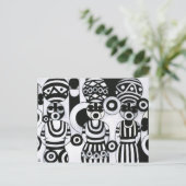 Vrouwen met Calabashes van Emeka! Briefkaart (Staand voorkant)