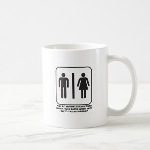 Vrouwen met capes in de badkamer Grappige mok