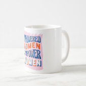 Vrouwen met een krachtige kracht koffiemok (Voorkant rechts)