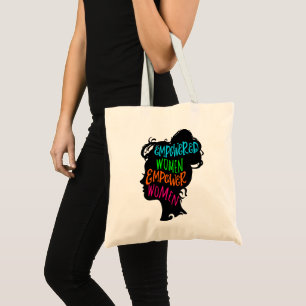 Vrouwen met een krachtige kracht tote bag