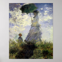 Vrouwen met een parasol ~ Madame Monet met haar zo