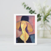Vrouwen met groot Pet, Modigliani Briefkaart (Staand voorkant)