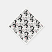 Vrouwen met lippenstift servet (Hoek)