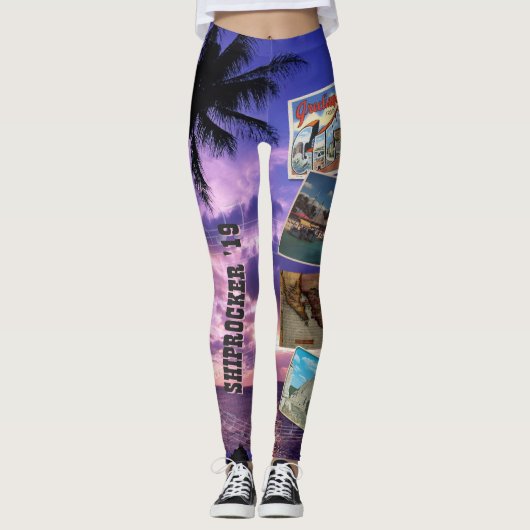 vrouwen met schaamte - Briefkaarten Leggings (Voorkant)