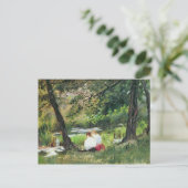 Vrouwen met twee zitplaatsen briefkaart (Staand voorkant)