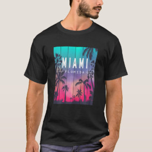 Vrouwen Miami Florida zonsondergang Ik hou van Mia T-shirt