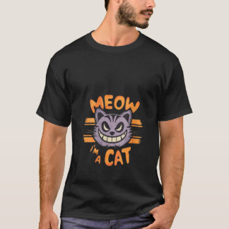 Vrouwen miauwen ik ben een kat grappige Halloween T-shirt