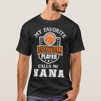 Vrouwen Mijn favoriete Basketbalspeler roept me Na T-shirt