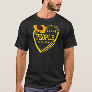 Vrouwen mijn favoriete mensen noemen me nonnie Moe T-shirt
