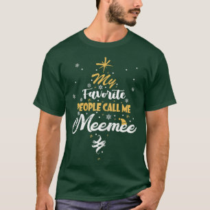 Vrouwen Mijn favoriete mensen noemen me oma X T-shirt