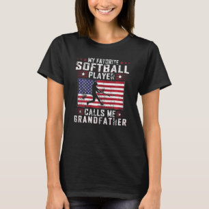Vrouwen Mijn favoriete softbalspeler noemt me Gran T-shirt