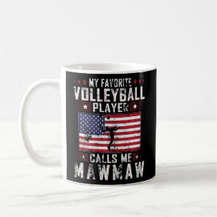 Vrouwen Mijn favoriete volleybalspeler roept me Ma Koffiemok