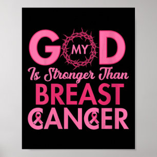 Vrouwen Mijn God is sterker dan borstkanker Chris Poster