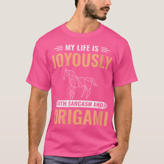 Vrouwen mijn leven is vreugdevol met sarcasme en o t-shirt