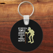 Vrouwen Mijn Lichaam is een oude tempel die afbrok Sleutelhanger (Voorkant)