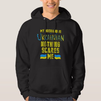 Vrouwen Mijn man is Oekraïens Oekraïne Vlag Oekraï Hoodie
