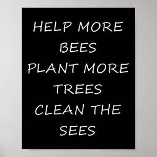 Vrouwen milieubescherming - help de poster