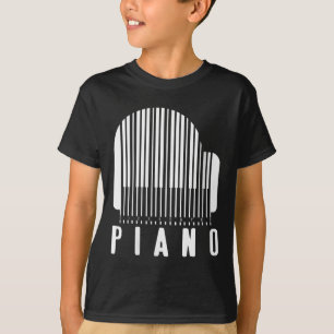 Vrouwen Minimalistische Ano Barcode Stijl Muziek L T-shirt