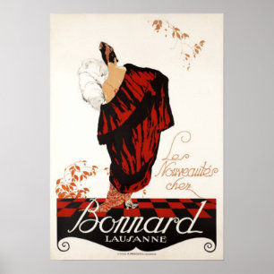 vrouwen Mode Trends Art Deco Adverteren Poster