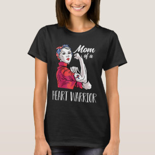 Vrouwen moeder van een hartkrijger CHD hartziekte T-shirt