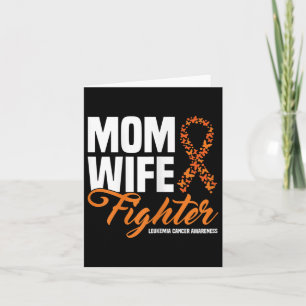 Vrouwen moeder vrouw vechter Oranje lint leukemie Kaart