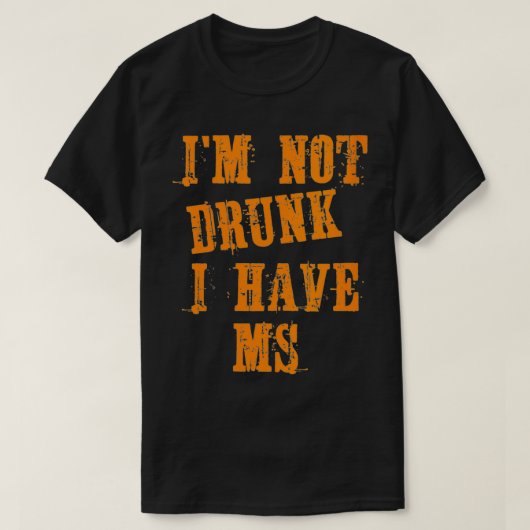 Vrouwen MS Awareness IM niet Drink Ik heb MS VNeck T-shirt (Design voorkant)
