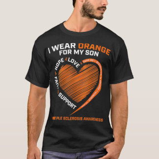 Vrouwen MS I Draag Oranje voor mijn zoon Multiple T-shirt