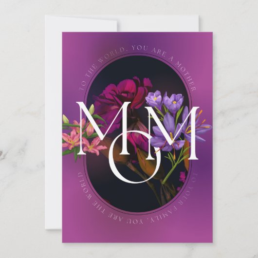 Vrouwen, Naar de Wereld, Moederdag of Verjaardag, Feestdagenkaart (Voorkant)