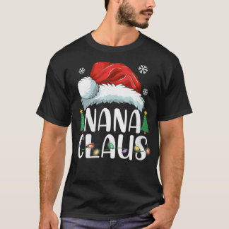 Vrouwen Nana Claus Santa Kerstman Matching Familie T-shirt