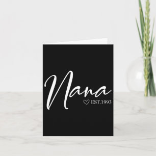 Vrouwen Nana Est 1993 Moederdag Verjaardag Kleding Kaart