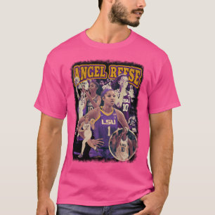Vrouwen NCAA Basketbal Kampioen Angel Reese T-shirt