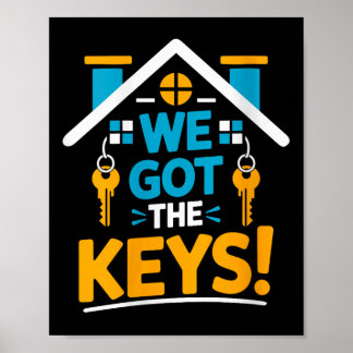 Vrouwen Nieuwe Huiseigenaar Housewarming Party Mat Poster