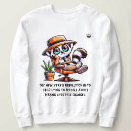 Vrouwen Nieuwjaar eerlijke resolutie Trui