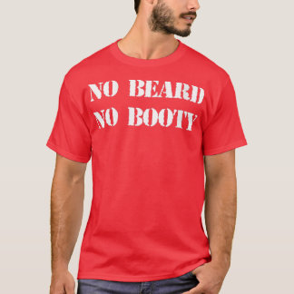 Vrouwen No Beard No booty VNeck T-shirt