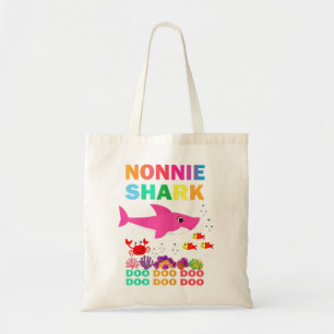 Vrouwen Nonnie Shark Shirt Matching Family Moeder' Tote Bag