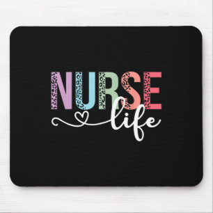 Vrouwen Nurse Life Rn LPN Can Leopard Nurse Week H Muismat
