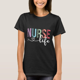 Vrouwen Nurse Life Rn LPN Can Leopard Nurse Week H T-shirt