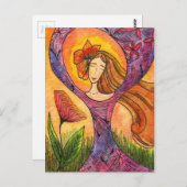 Vrouwen Ochtend Meditatie Kaart (Voorkant / Achterkant)