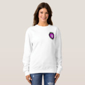 Vrouwen Officiële Kleine Logo Sweatshirt Wit (Voorkant volledig)