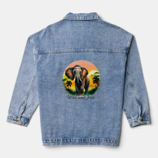 Vrouwen olifant denim jas jacket