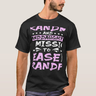 Vrouwen Oma en kleindochter plagen opa T-shirt