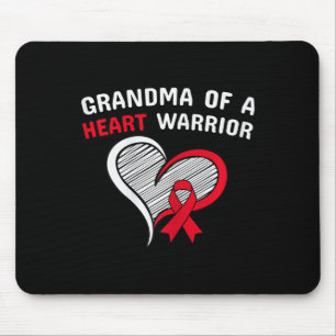 Vrouwen Oma van een Hart Warrior CHD Ziekte Award Muismat
