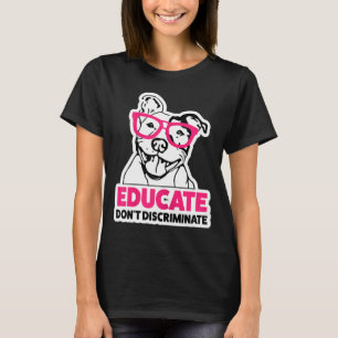 Vrouwen onderwijzen vrouwen niet discrimineren Pit T-shirt