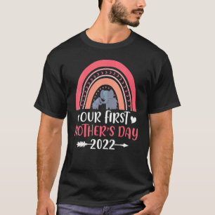 Vrouwen Onze Eerste Moederdag Moeder Mama Schattig T-shirt